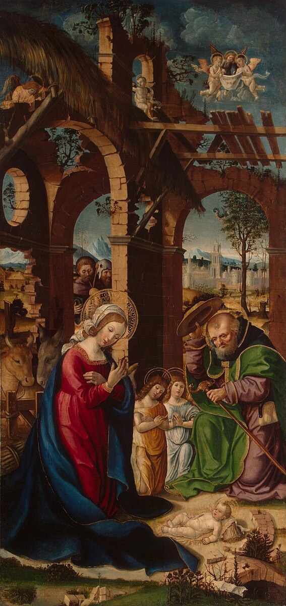 «Поклонение младенцу Христу», Гандольфино да Рорето. 