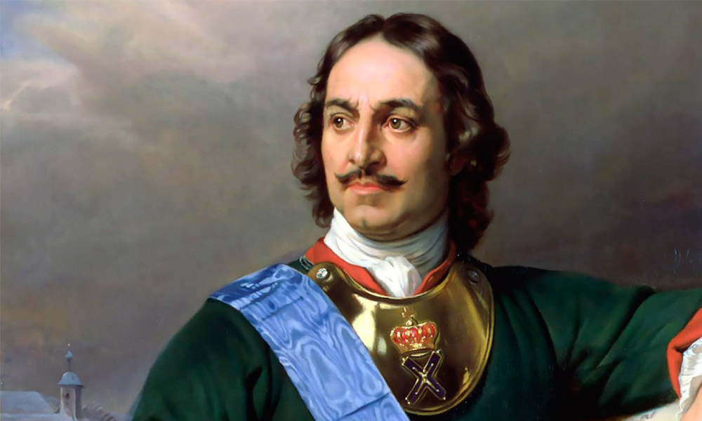 Российская империя. Пётр I. Фрагмент картины из источника «Яндекс-картинки».