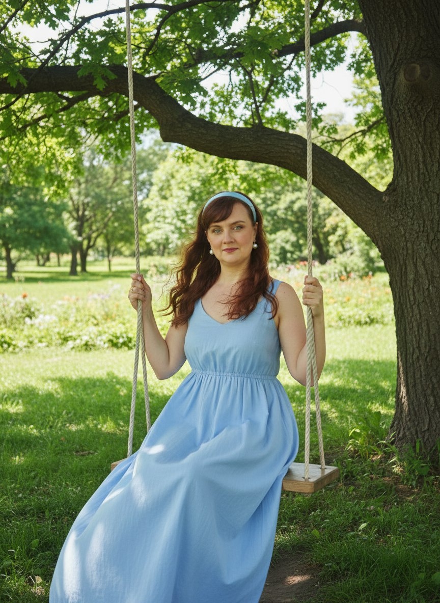 Я на тех самых качелях