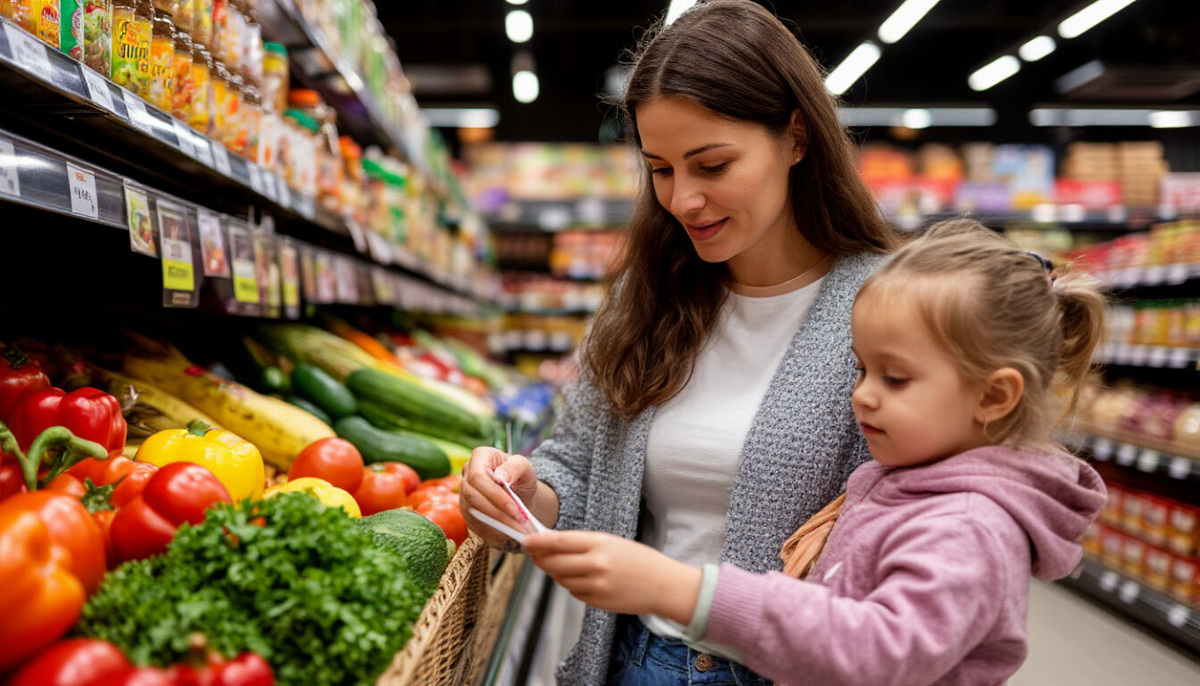 Покупка продуктов по списку — простой способ экономить и заботиться о природе. Изображение: Шедеврум