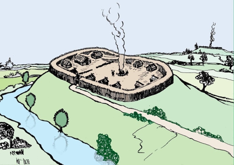 Городище Твангсте в представлении художника // фото из открытых интернет-источников