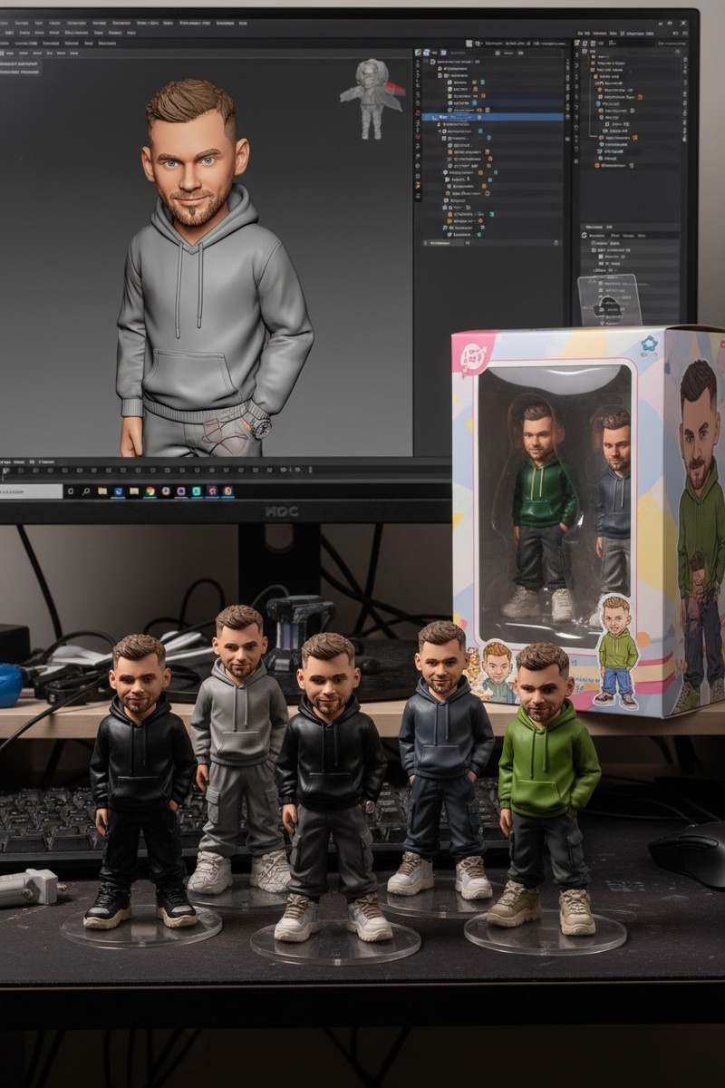 Фото для оринтира как выглядит 3D модель и что можно с ней сделать. Фигурки, как пример!