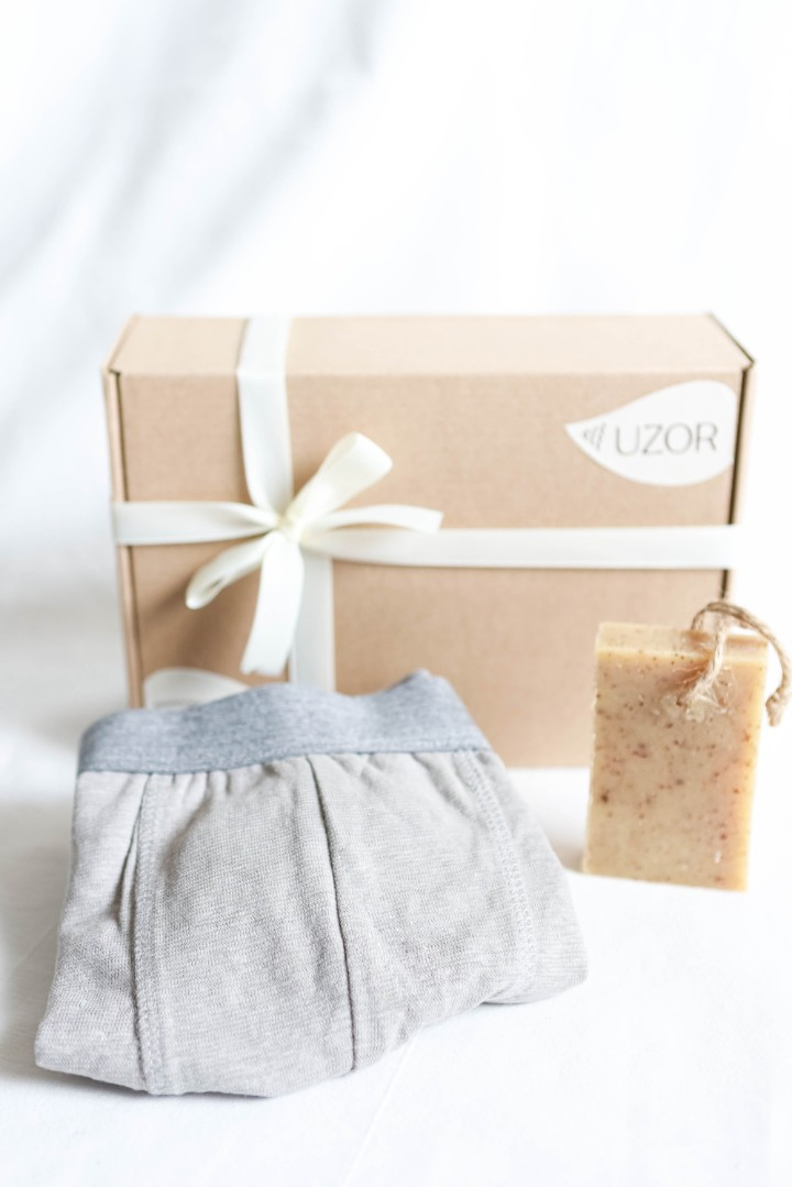 Подарочный набор боксеры из конопли и мыло с маслом конопли Uzor Wear