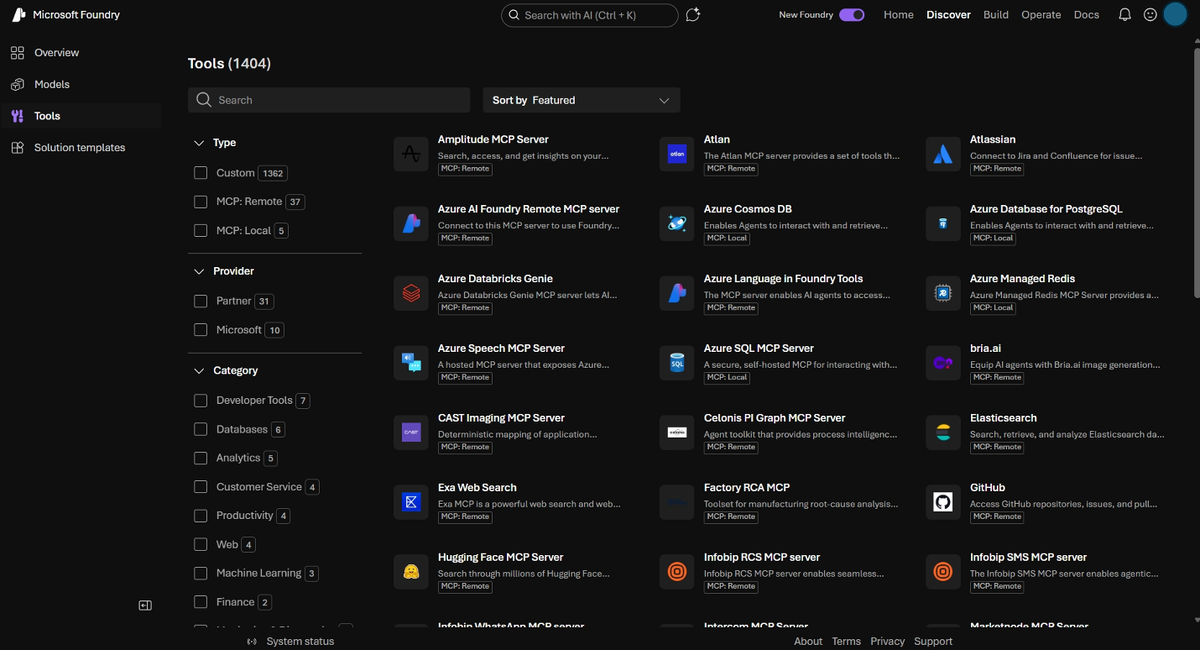 Изображение: Microsoft. Новые возможности "Foundry Tools".