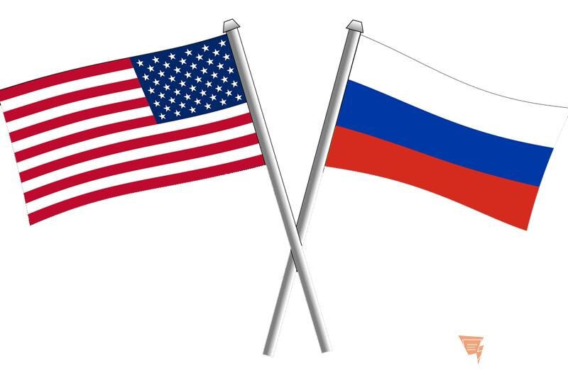    ЕАН. Флаги России и США