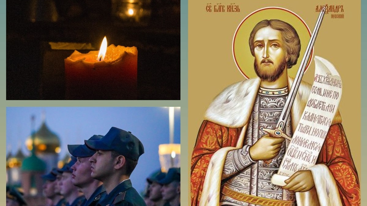 Коллаж ИА SM-News: mil.ru, икона блгв. кн. Александр Невский (Алексий)📷
