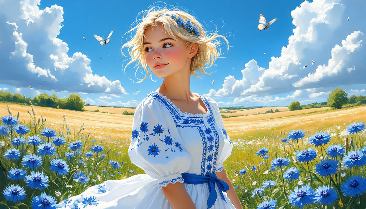 Васильковый рассев. Изображение от ИИ Шедеврум