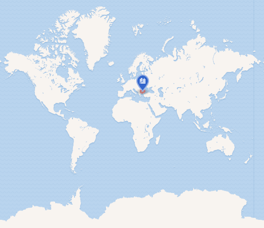 Болгария на карте мира.