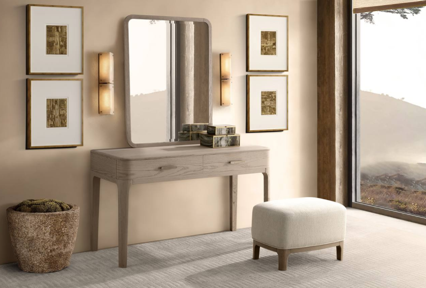 Консоль с 2-мя ящиками ATHENA, 120 см, шпон ясеня