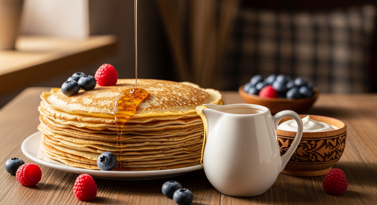 Рецепт блинов на молоке