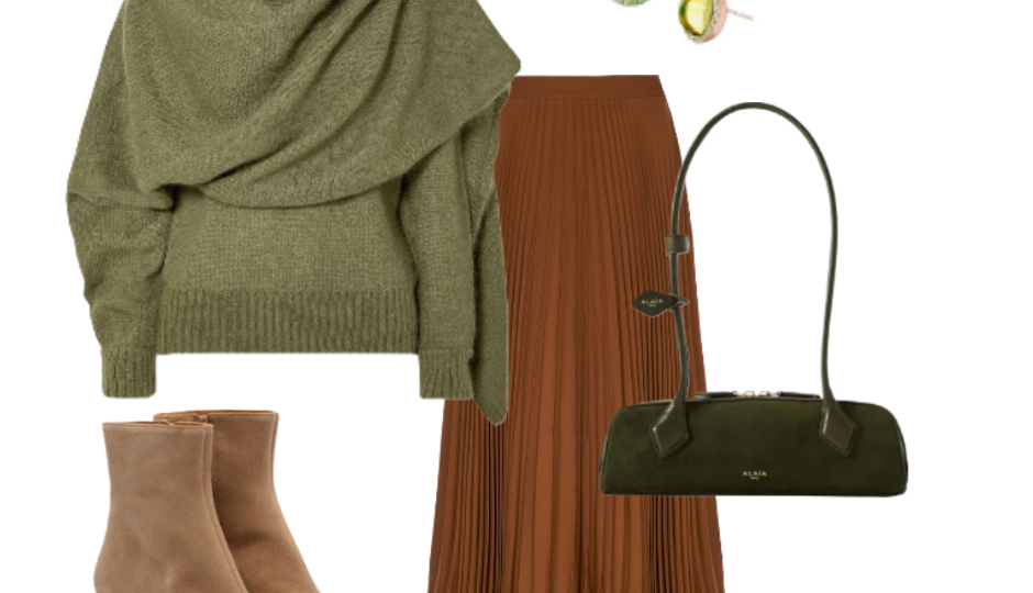 Как носить плиссированную юбку в холодный сезон: 12 изысканных образов для стильных модниц