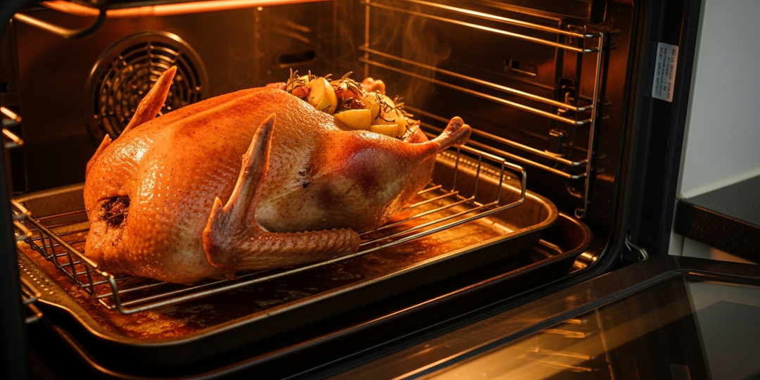 Гусь в духовке целиком