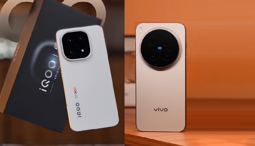 iQOO 15 слева и Vivo X300 Pro справа