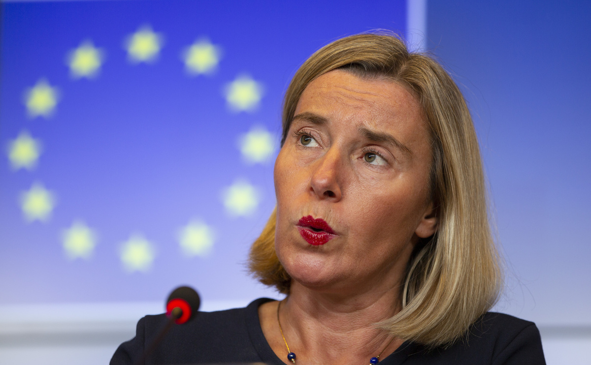     Бывшая глава евродипломатии Федерика Могерини / AP / Virginia Mayo