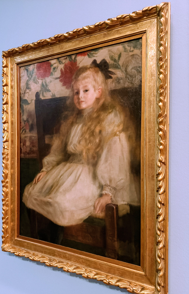 Баден- Баден. Выставка немецких импрессионистов. Музей Бурды. Dora Hitz. Портрет маленькой девочки. 1897. 