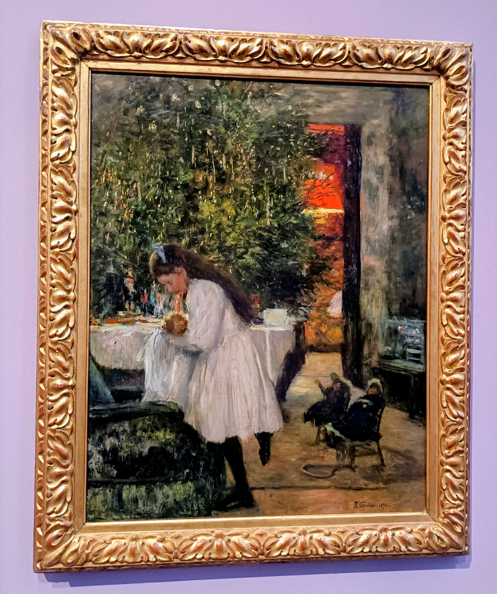 Franz Skarbina.Berlín. 1892. Рождественская комната. Музей Бурды. Баден -Баден. Германия. Фото автора 