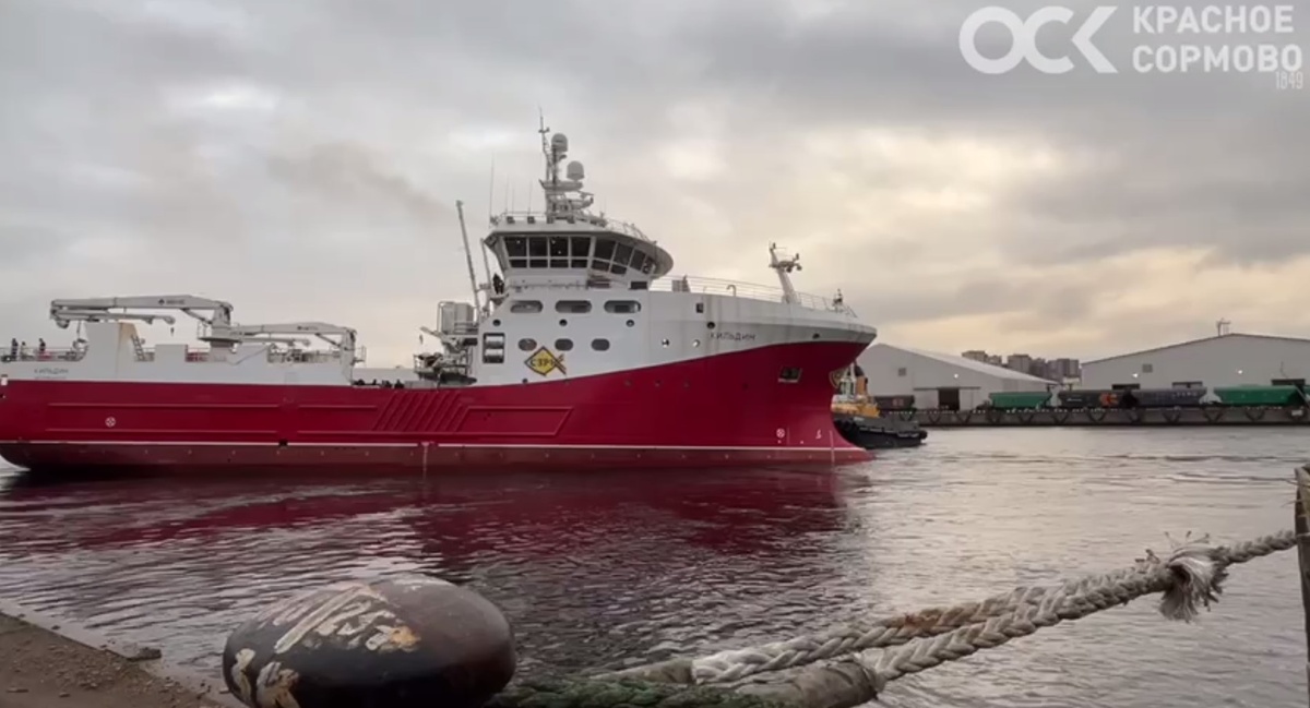 Краболов "Кильдин" проекта КСП01 вышел на ходовые испытания / Фото: "Красное Сормово" Завод", ПАО  📷
