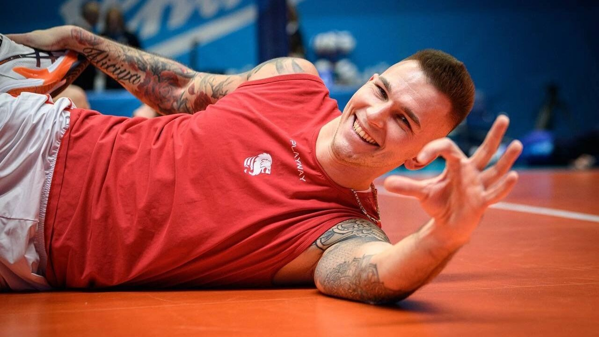 Иван Яковлев пришёл в команду этим летом. Фото: t.me/belogorievolleyball
