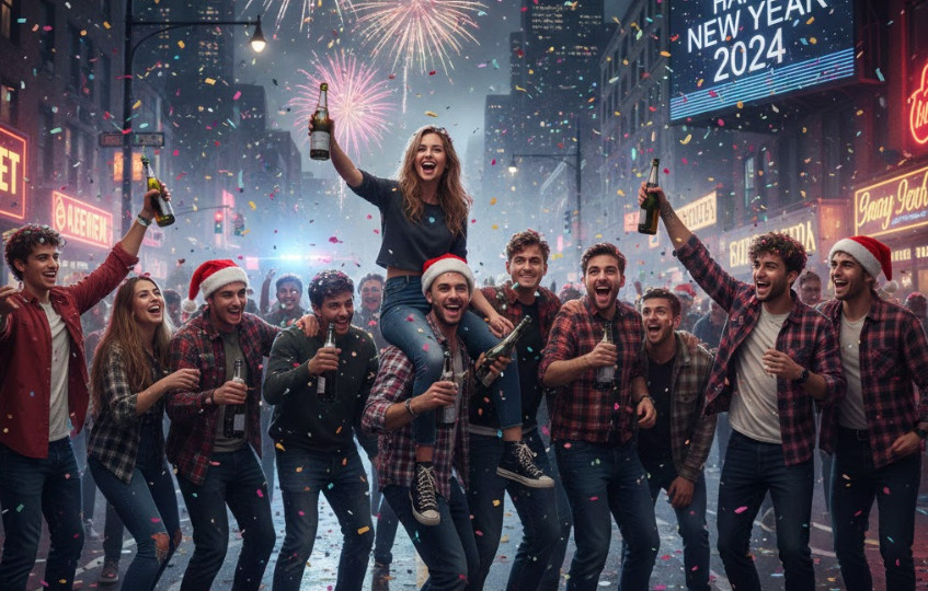 Как Новый год превратился в полный хаос: ночь, алкоголь и непредсказуемые алкоприключения