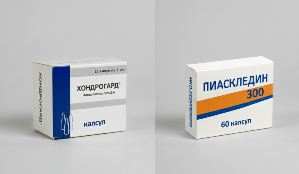 Хондрогард VS Пиаскледин 300. Состав и механизм действия