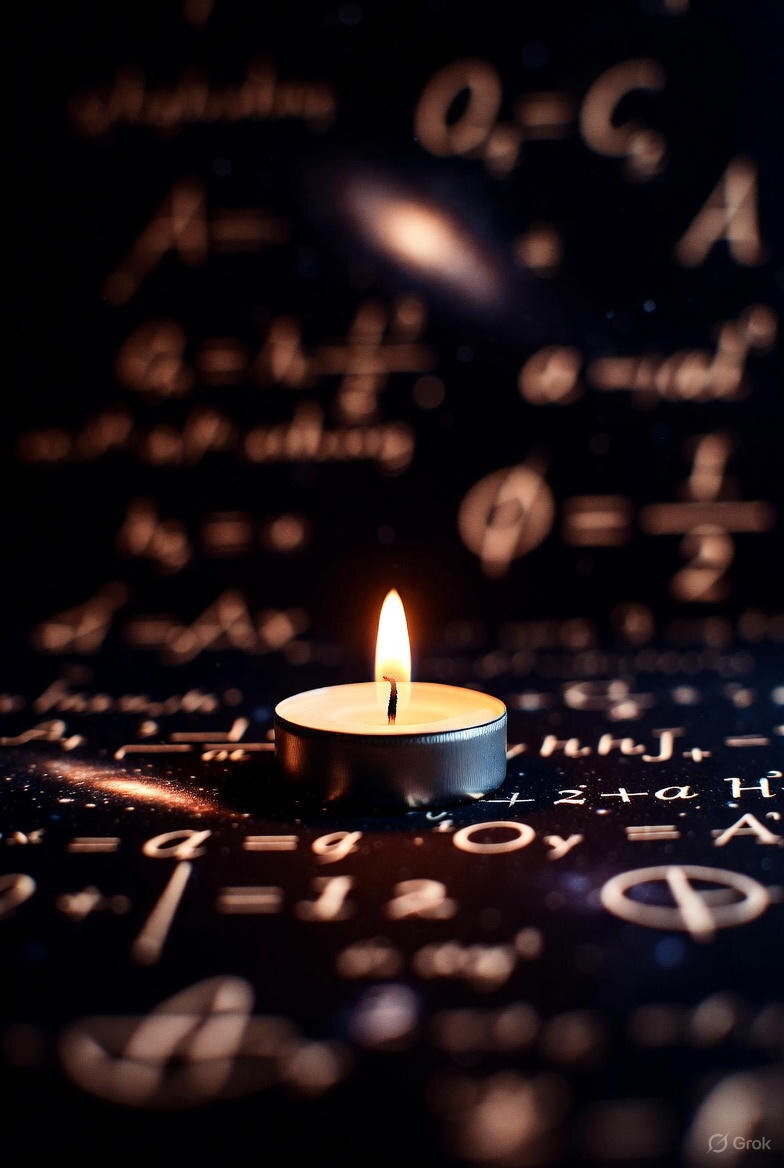 "Свет Научной Веры", иллюстрация создана сетью Грок