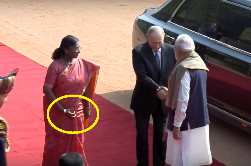 Стап кадр с видео церемонии встречи