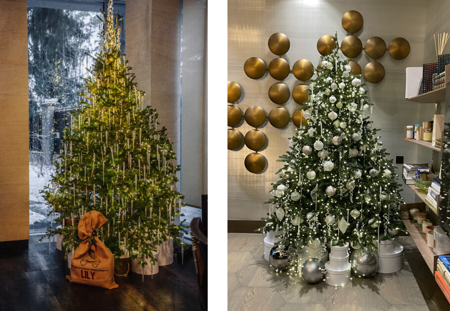 Оформление елок от Me Decor