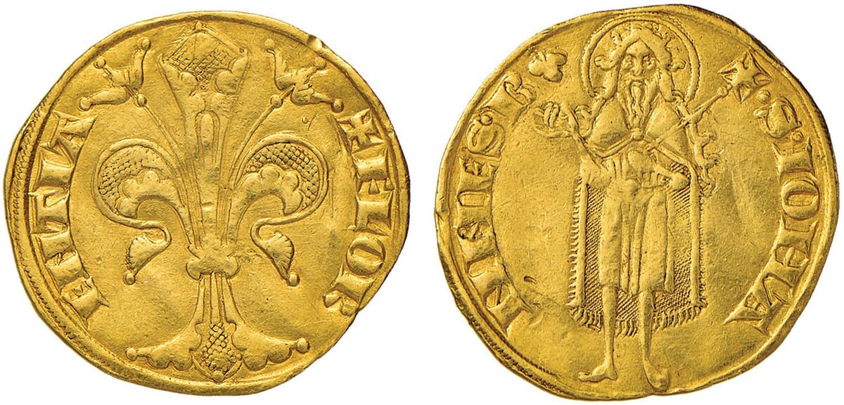 Золотой флорин времён Медичи