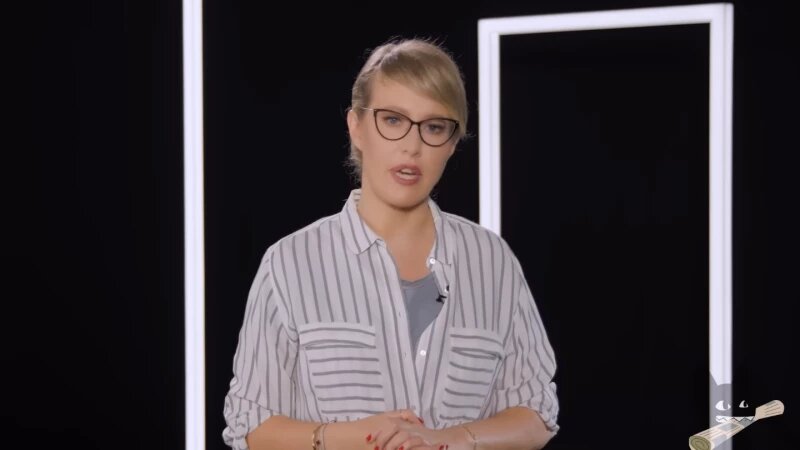     Ксения Собчак. Скриншот из видео "Осторожно:новости"