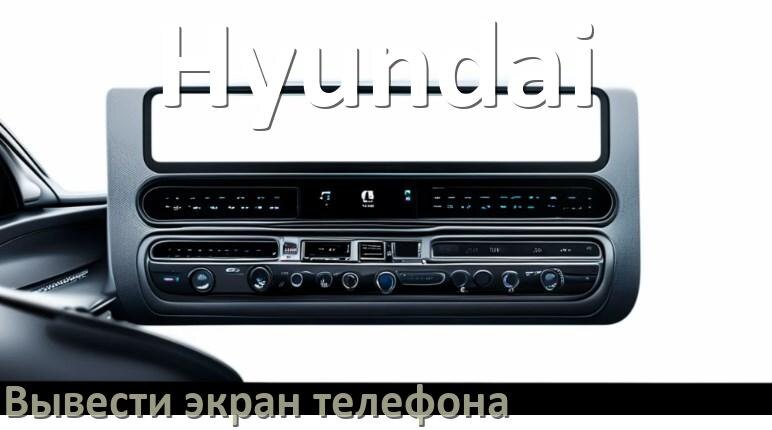 
Как на магнитолу Hyundai вывести экран телефона с Андроид через Bluetooth
