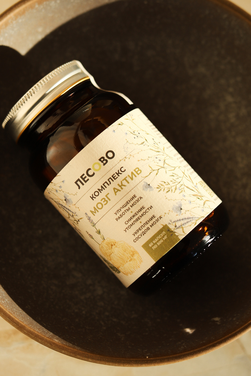 Комплекс "Мозг актив" с добавлением мицелия Ежовика гребенчатого