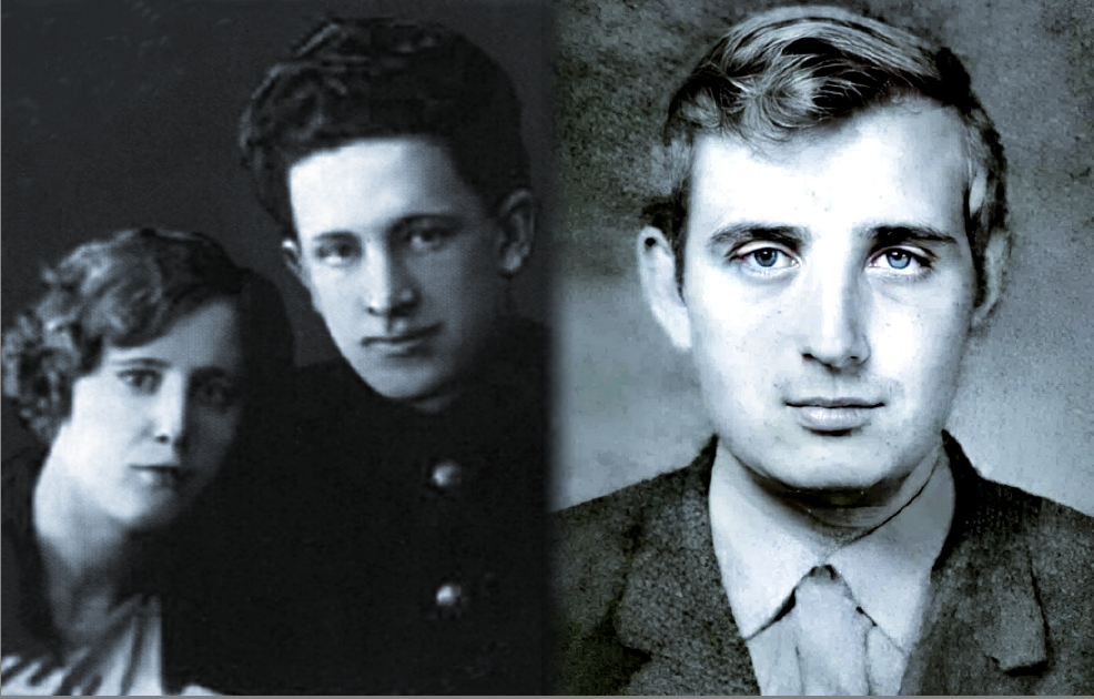 Будущий генсек с первой женой и его горе-сын Владимир.