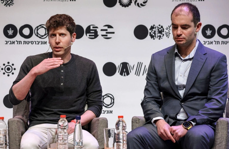 Сэм Альтман и Илья Суцкевер