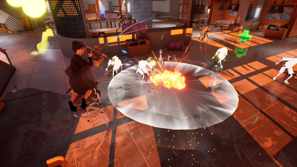    Last Man Sitting: Полная переработка и открытое бета-тестирование, где вы можете стрелять в офисный принтер из мини-гана