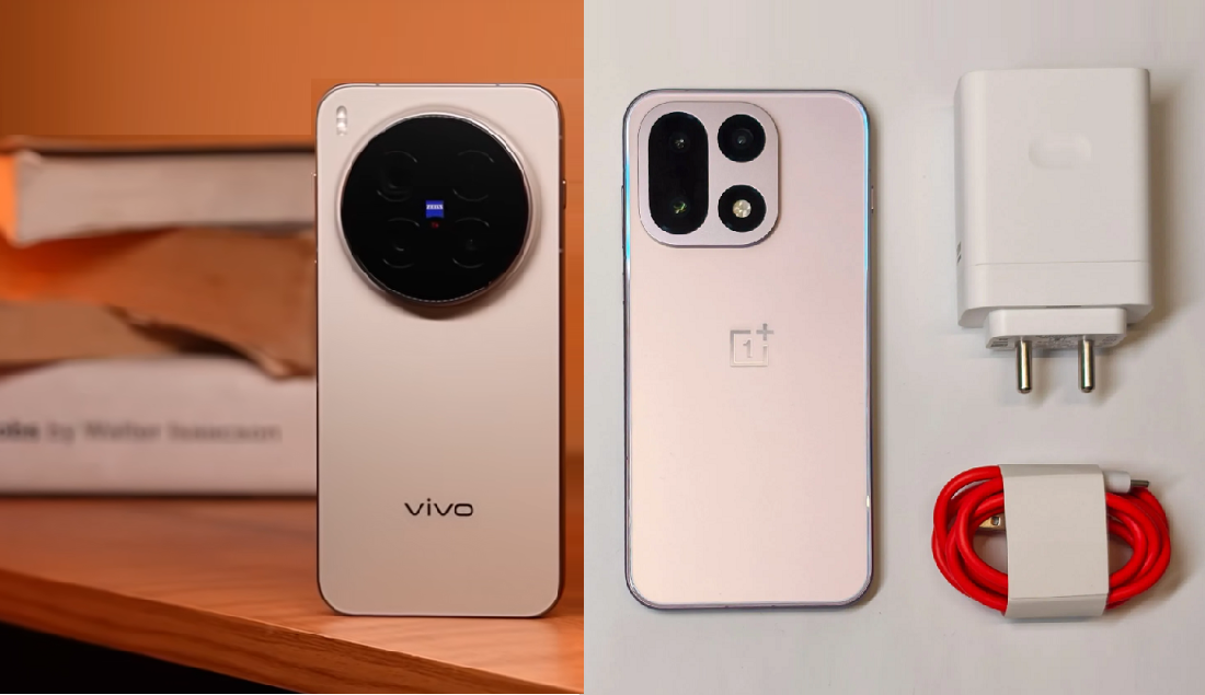 Vivo X300 Pro слева и OnePlus 15 справа