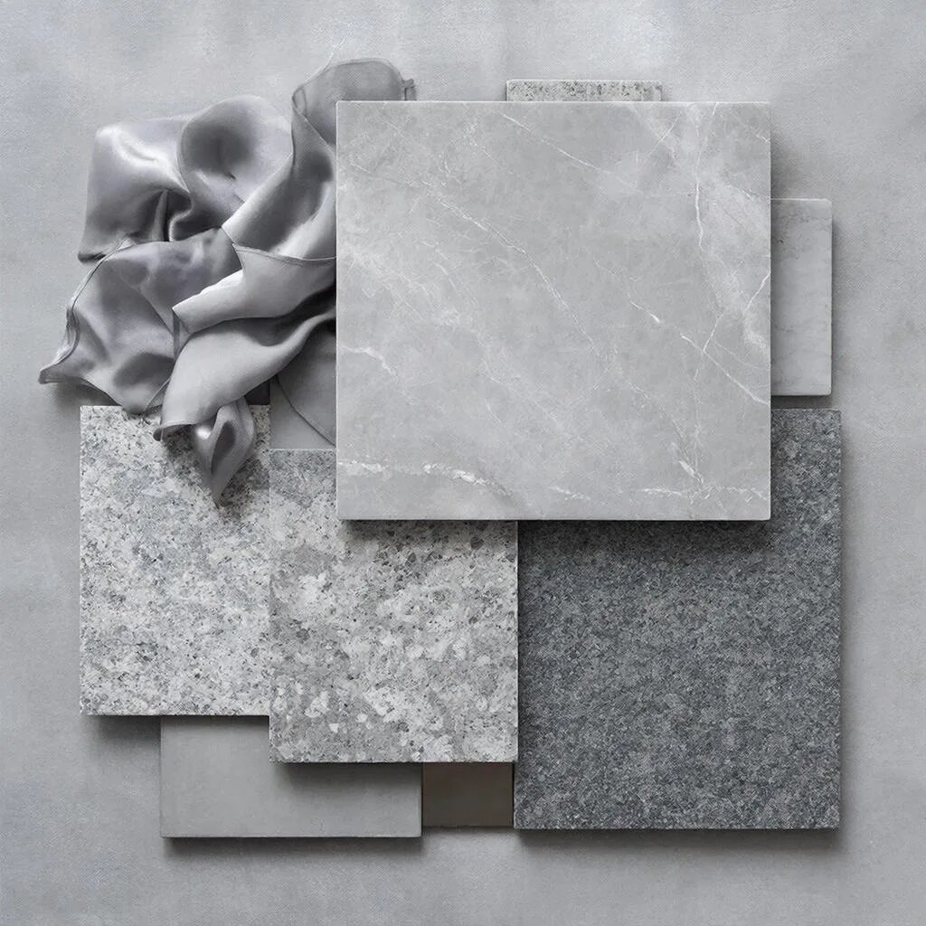 Серый цвет. Иллюстрация сгенерирована нейросетью