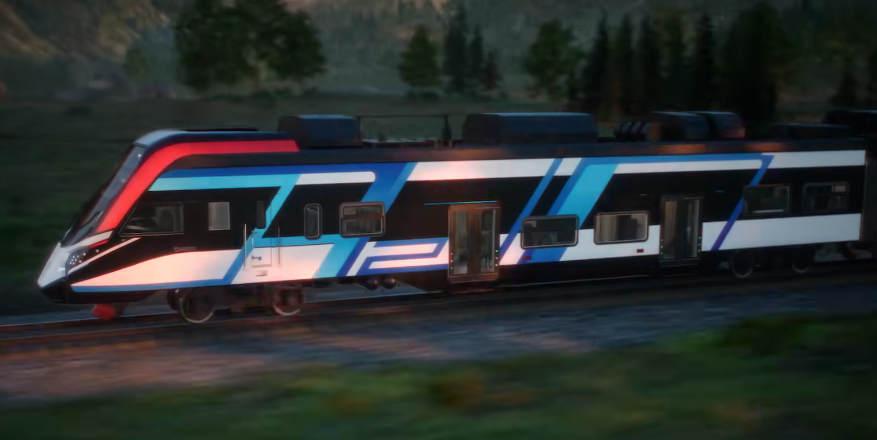 Производитель показал новое видео с пригородным поездом будущего «Пегас»