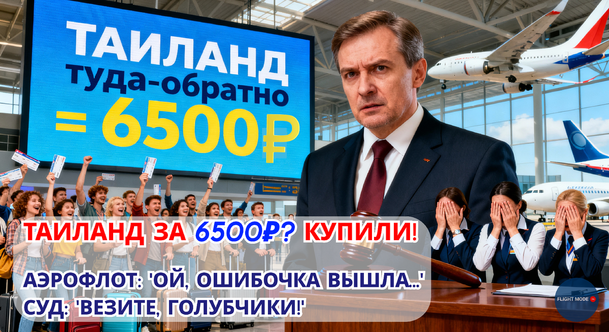 #ошибка в цене билетов #билеты аэрофлот #дешевые билеты в таиланд #скидки на билеты #ошибка авиакомпании #технический сбой билеты #суд с авиакомпанией #права пассажиров #возврат билетов