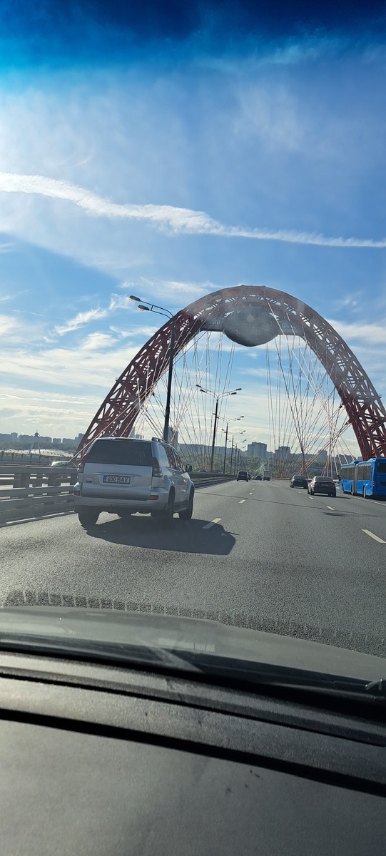 Живописный мост в Строгино