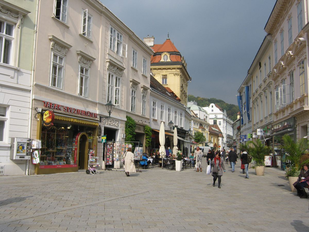 Вена, торговые улицы