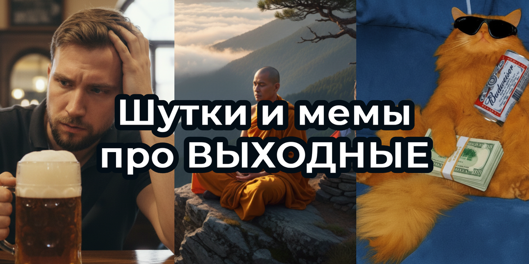 Шутки и МЕМЫ про ВЫХОДНЫЕ 2025. Подборка про заслуженный отдых