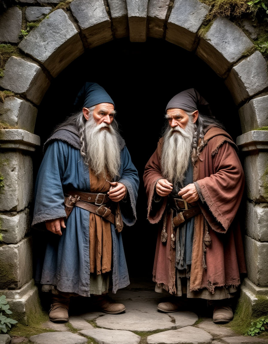 Гномы-маги прибывшиена встречу с Сесилией.