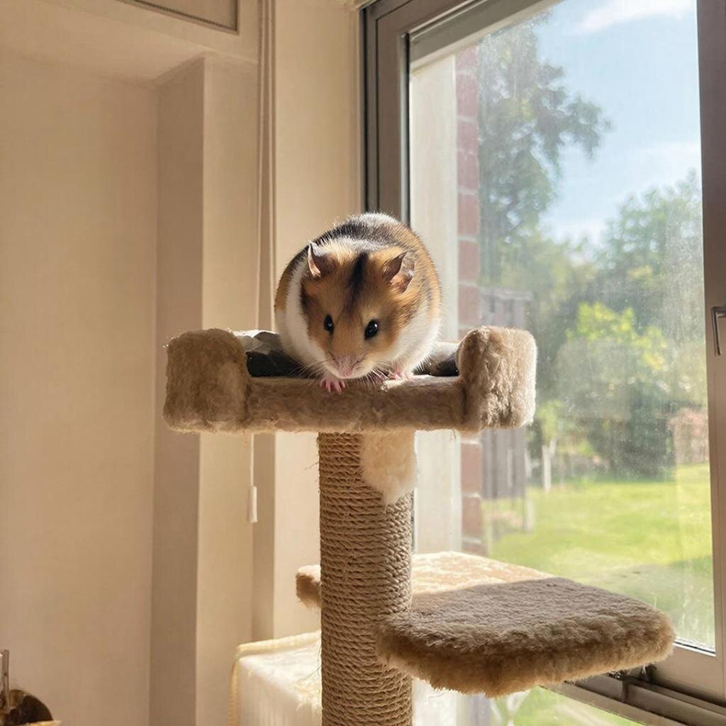 Хомяк Пончик обрёл новый дом