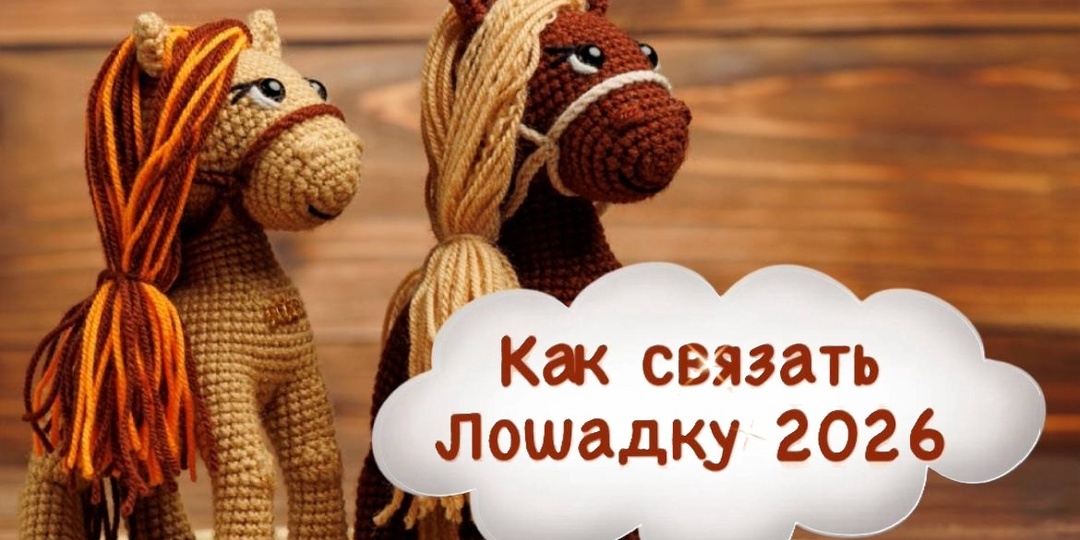 Лошадка крючком - символ 2026 года: идеи, советы и подробный разбор процесса вязания