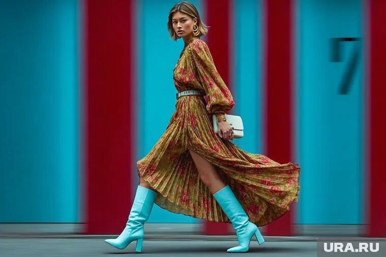 Сапоги трубы лучше выбирать с острым или квадратным носом

Фото: Создано в Midjourney © URA.RU