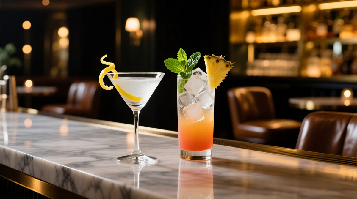 Мартини и коктейль