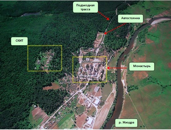 Аэрофотосъёмка Оптиной пустыни.