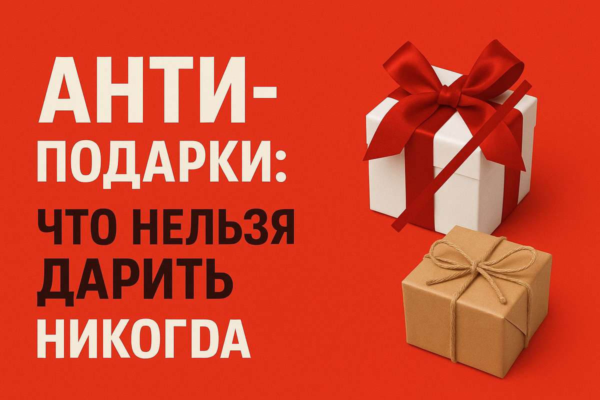 Анти-подарки: что нельзя дарить НИКОГДА (и что дарить вместо этого)