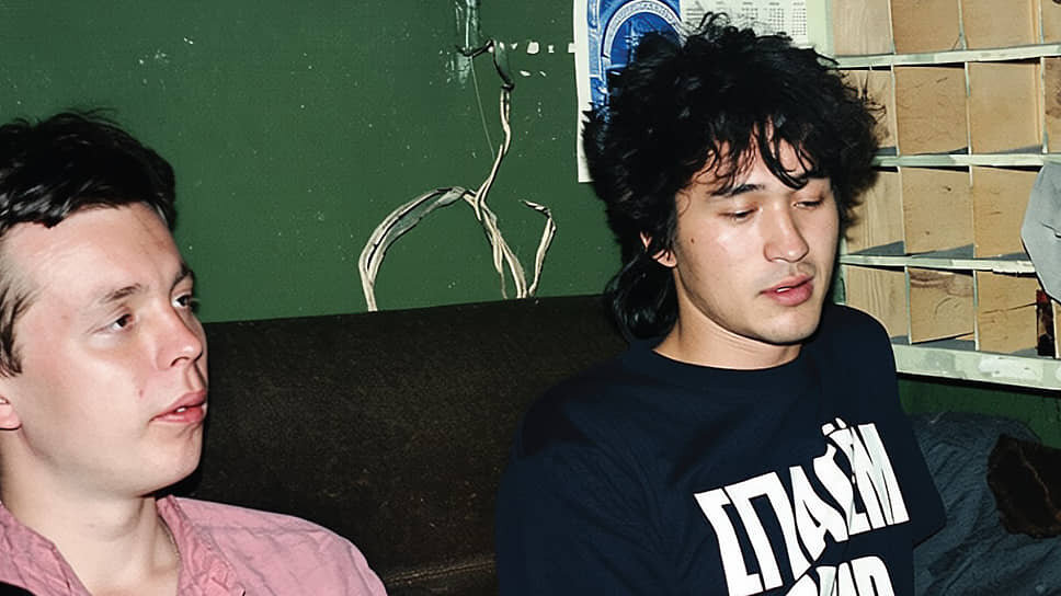 Виктор Цой и Олег Котельников .📷Фото: Б. Школьников из архива В. Фролова