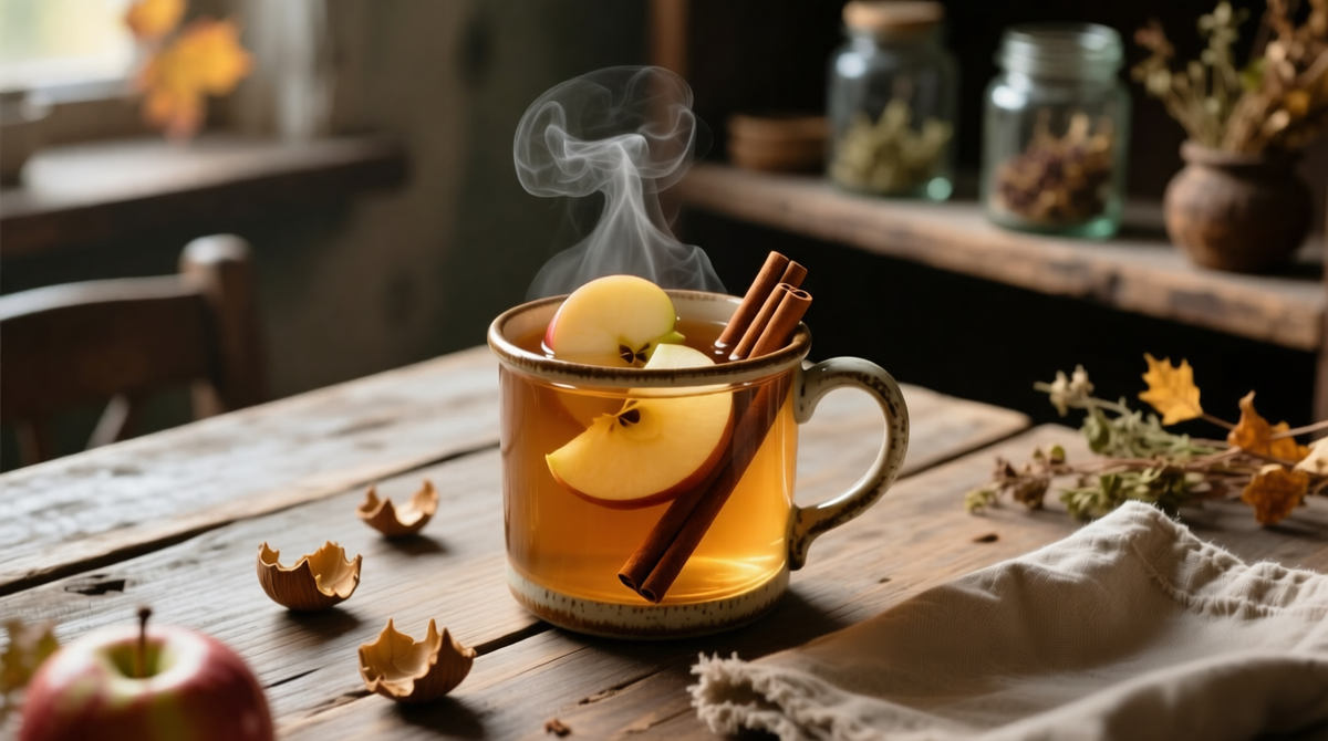 Яблочный маринад с корицей